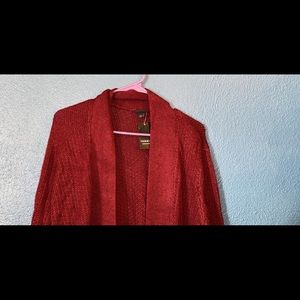 Torrid Long Maroon Cardigan